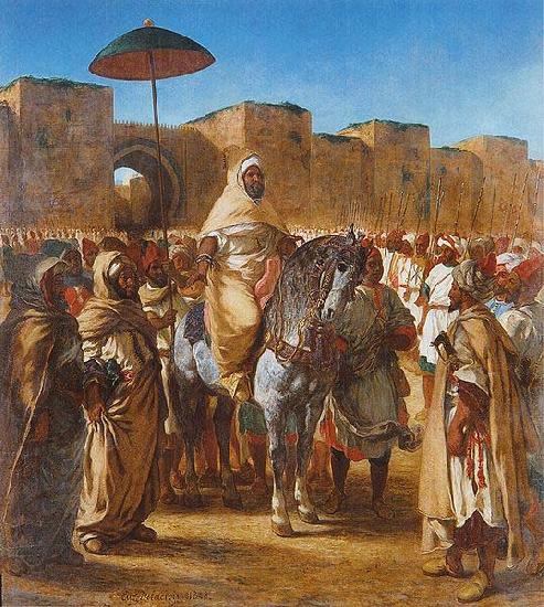 Eugene Delacroix Sultan of Morocco oil painting picture